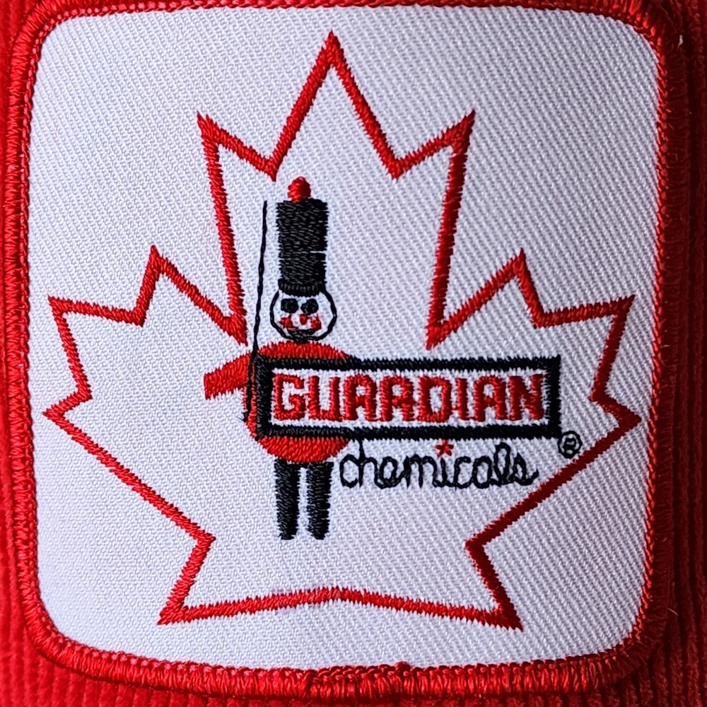 Vintage 80s Guardian Chemicals Corduroy‎ Trucker Hat Cap Snap Back Patch Soldier - Picture 2 of 14